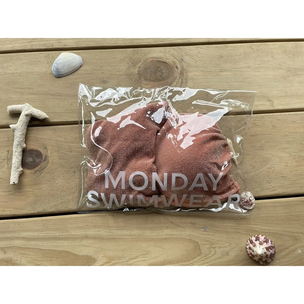 MONDAY SWIMWEAR Discounted** 2pc Bikini Sun Kissed Shimmer (Top: VV, Bottom: M)